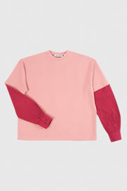 SHIRT SLEEVED T-SHIRT – ONE OF ONE IN PINK-BURGUNDY – M