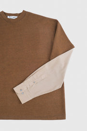 SHIRT SLEEVED T-SHIRT – ONE OF ONE IN BROWN-BEIGE – M