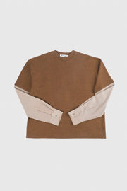 SHIRT SLEEVED T-SHIRT – ONE OF ONE IN BROWN-BEIGE – M