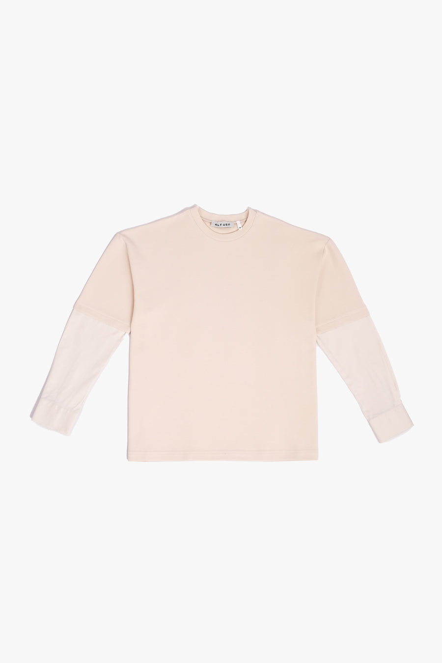 SHIRT SLEEVED T-SHIRT – ONE OF ONE IN "CREAM-VANILLA" - M