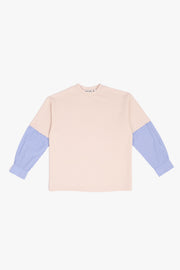 SHIRT SLEEVED T-SHIRT – ONE OF ONE IN "CREAM-BLUE" - M