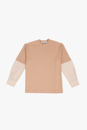 SHIRT SLEEVED T-SHIRT – ONE OF ONE IN "CAMEL-OAT" - M