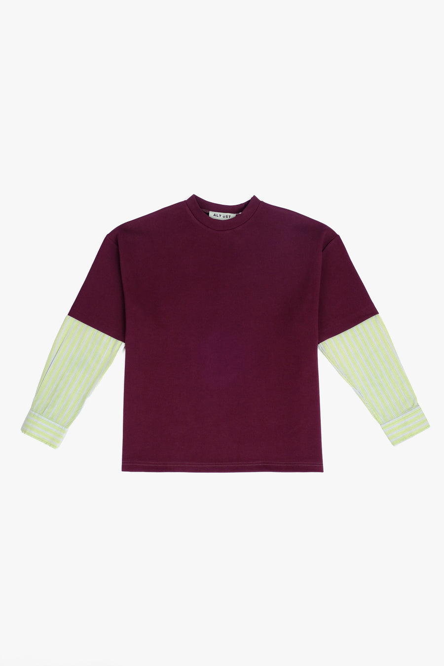 SHIRT SLEEVED T-SHIRT – ONE OF ONE IN "CHERRY-PISTACHIO" - M