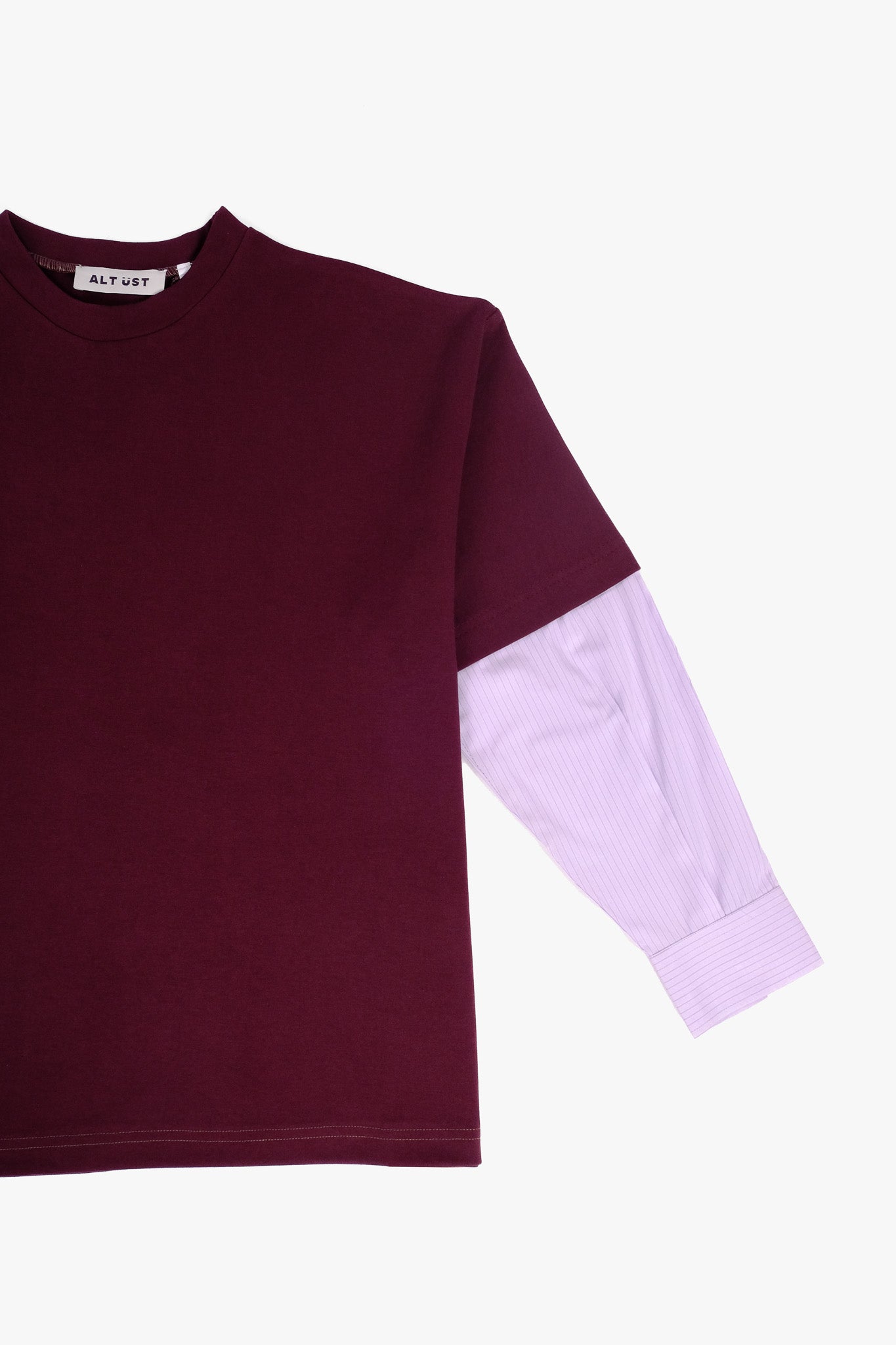 SHIRT SLEEVED T-SHIRT – ONE OF ONE IN "CHERRY-LAVENDER"