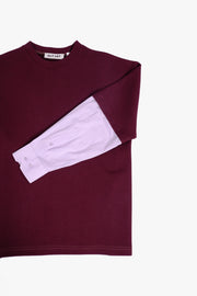 SHIRT SLEEVED T-SHIRT – ONE OF ONE IN "CHERRY-LAVENDER" - M