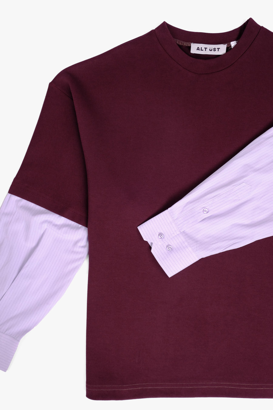 SHIRT SLEEVED T-SHIRT – ONE OF ONE IN "CHERRY-LAVENDER" - M