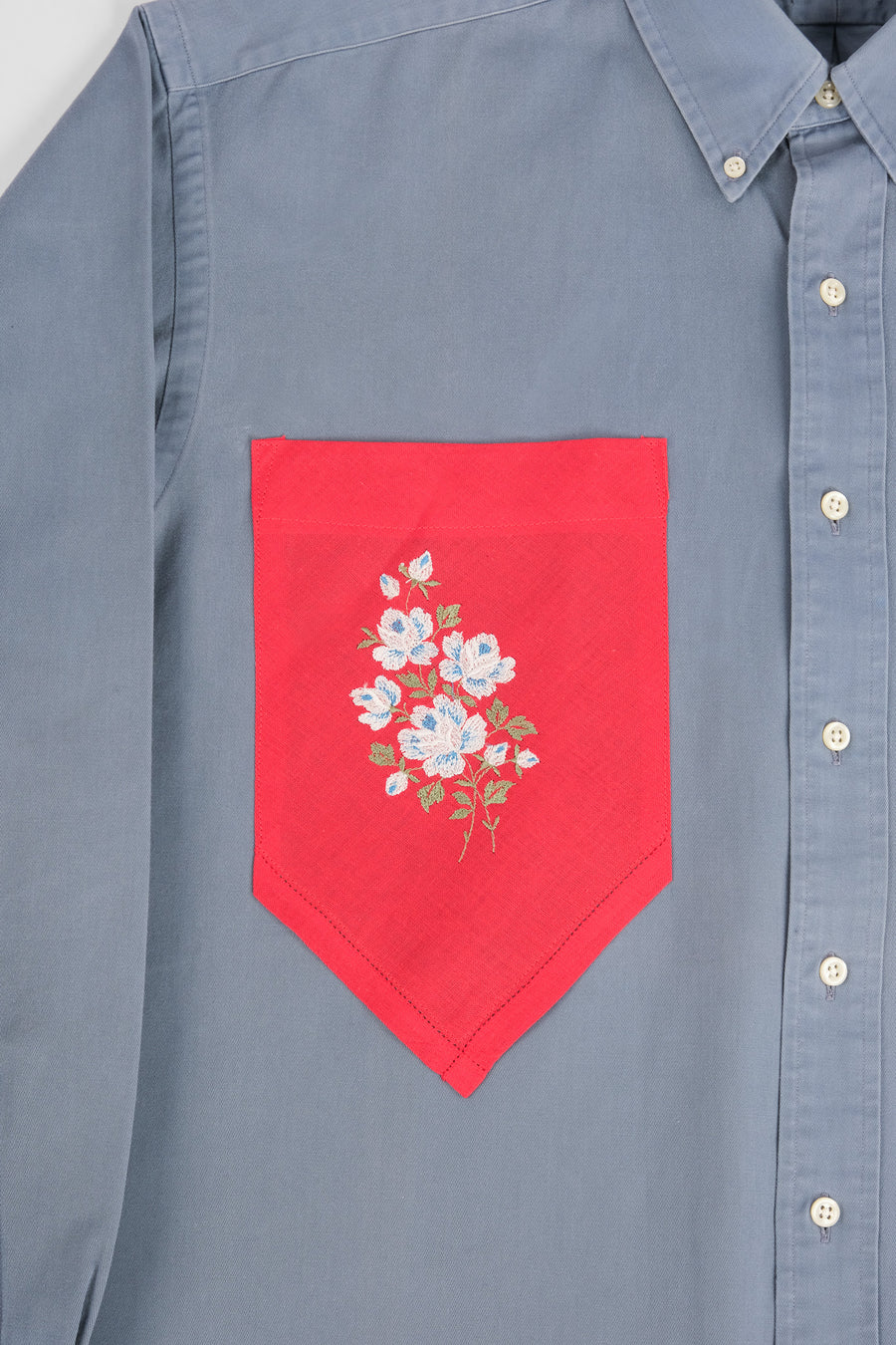 FLORAL PATCH POCKET SHIRT - ONE OF ONE - L