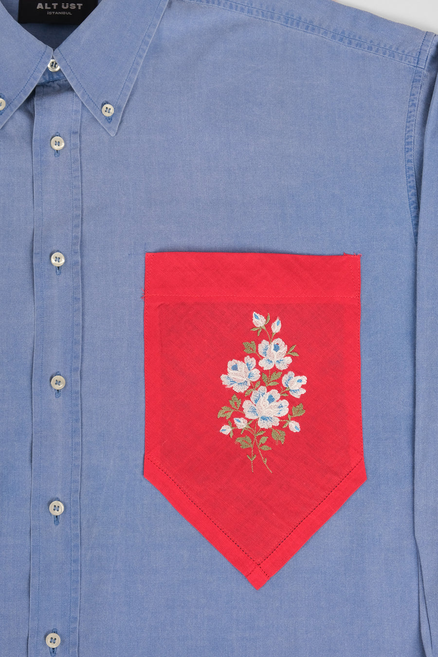 FLORAL PATCH POCKET SHIRT - ONE OF ONE - L