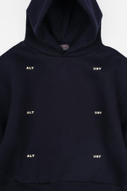 GRID HOODIE - MIDNIGHT NAVY