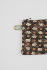 TIE COIN PURSE - GREEN DAISY