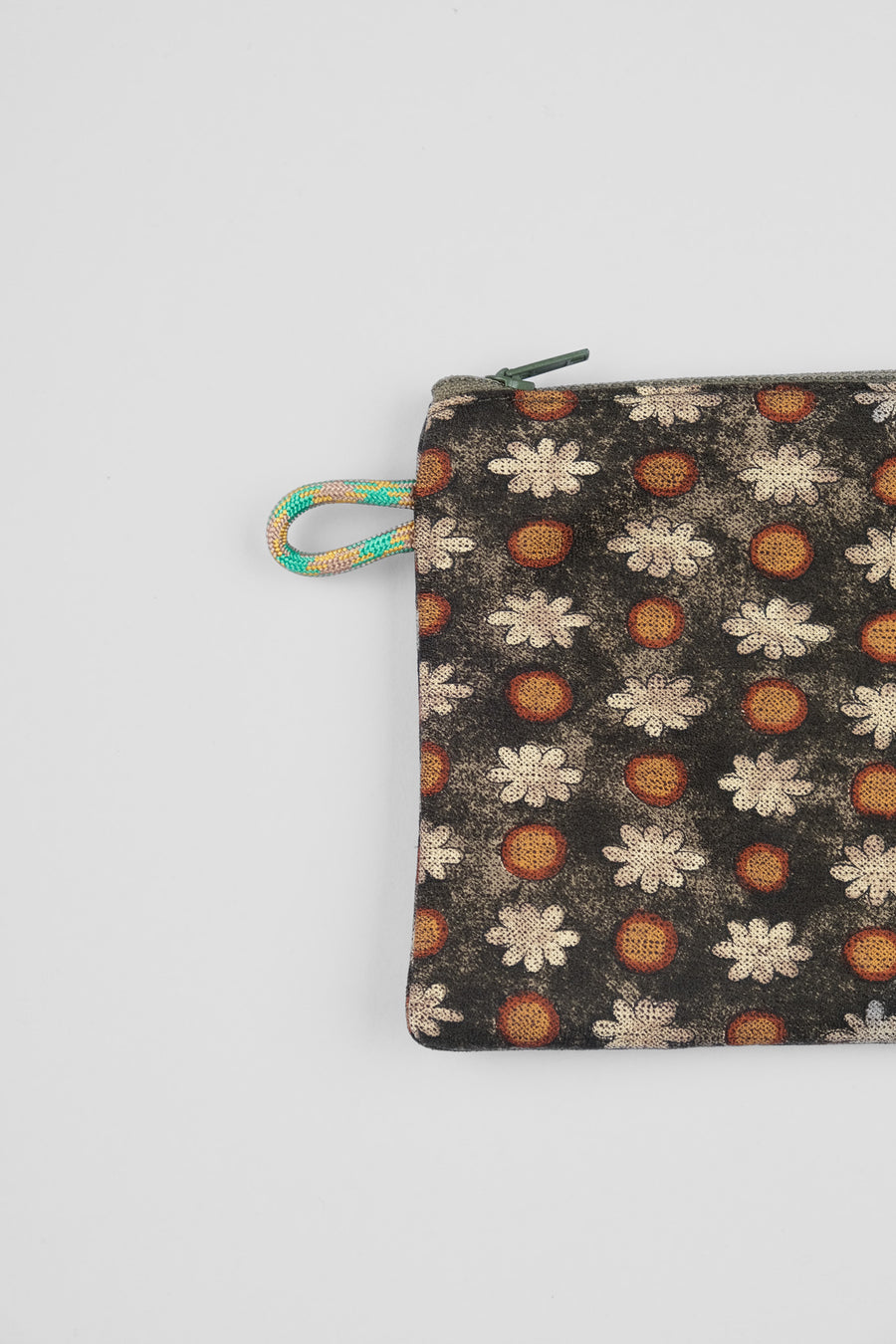 TIE COIN PURSE - GREEN DAISY