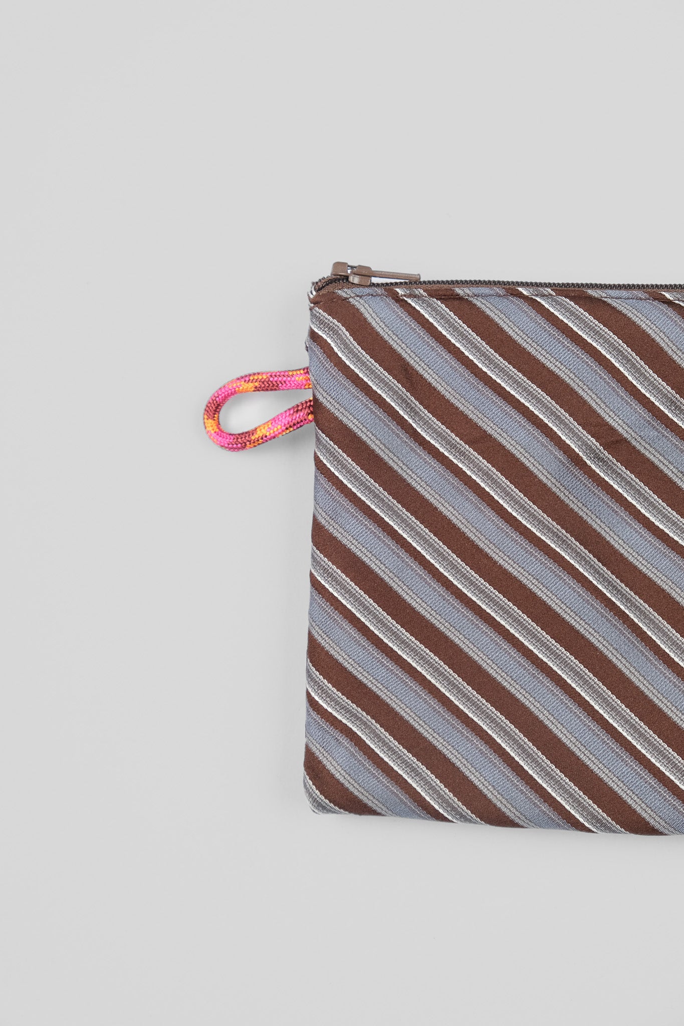 Kravat Bozuk Para Cüzdanı - Mavi Kahverengi