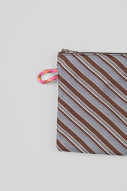 Kravat Bozuk Para Cüzdanı - Mavi Kahverengi