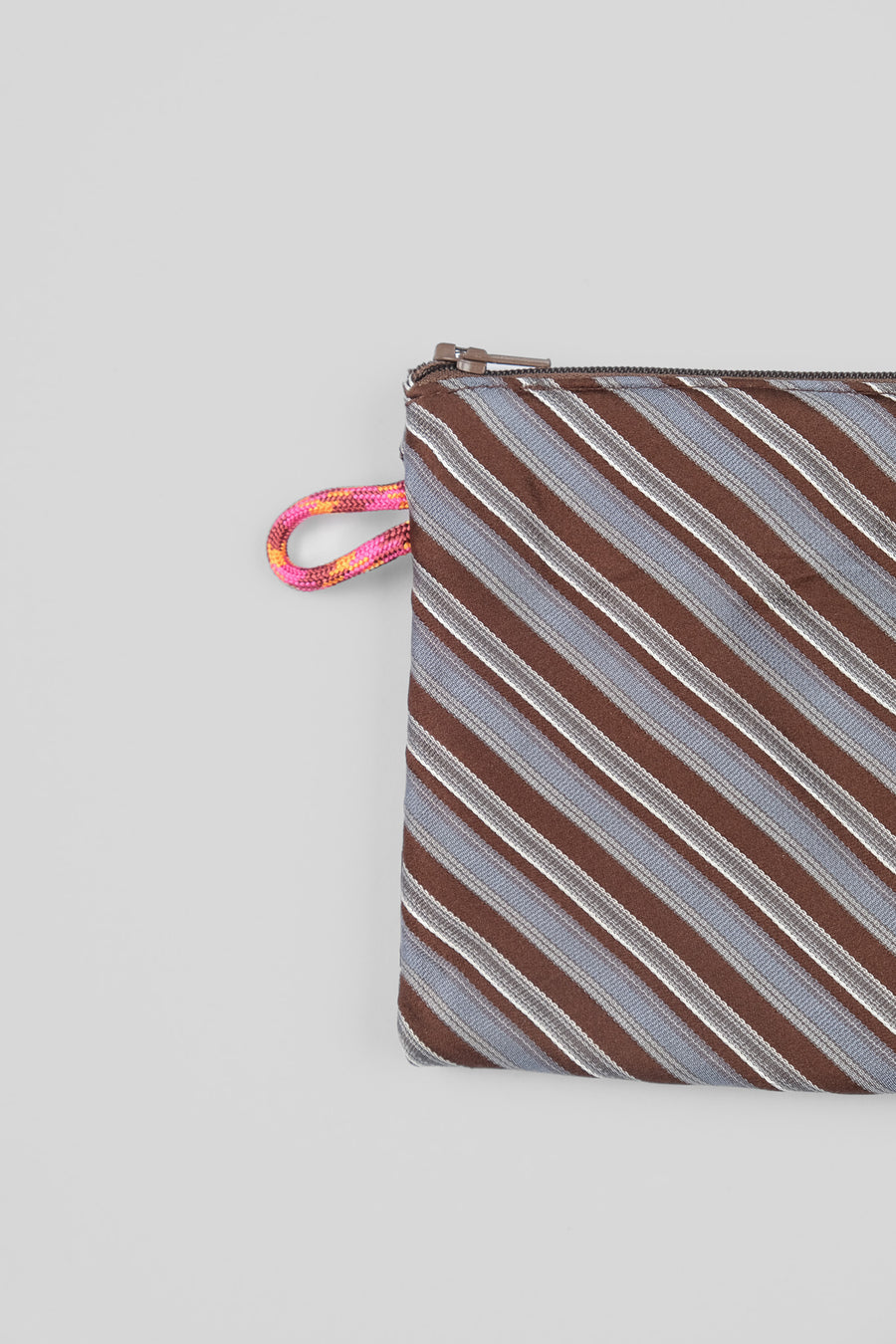 Kravat Bozuk Para Cüzdanı - Mavi Kahverengi