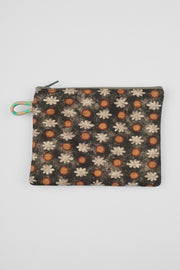 TIE COIN PURSE - GREEN DAISY