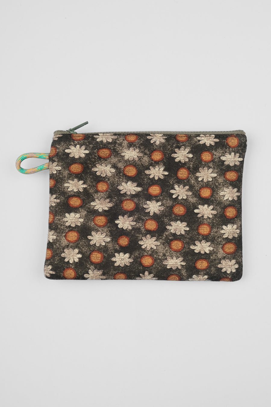 TIE COIN PURSE - GREEN DAISY