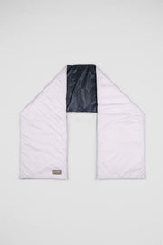 PUFFER SCARF - LILAC NAVY