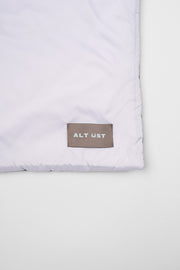 PUFFER SCARF - LILAC NAVY