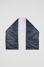 PUFFER SCARF - LILAC NAVY