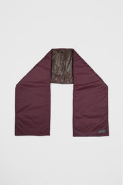 PUFFER SCARF - BORDEAUX OLIVE
