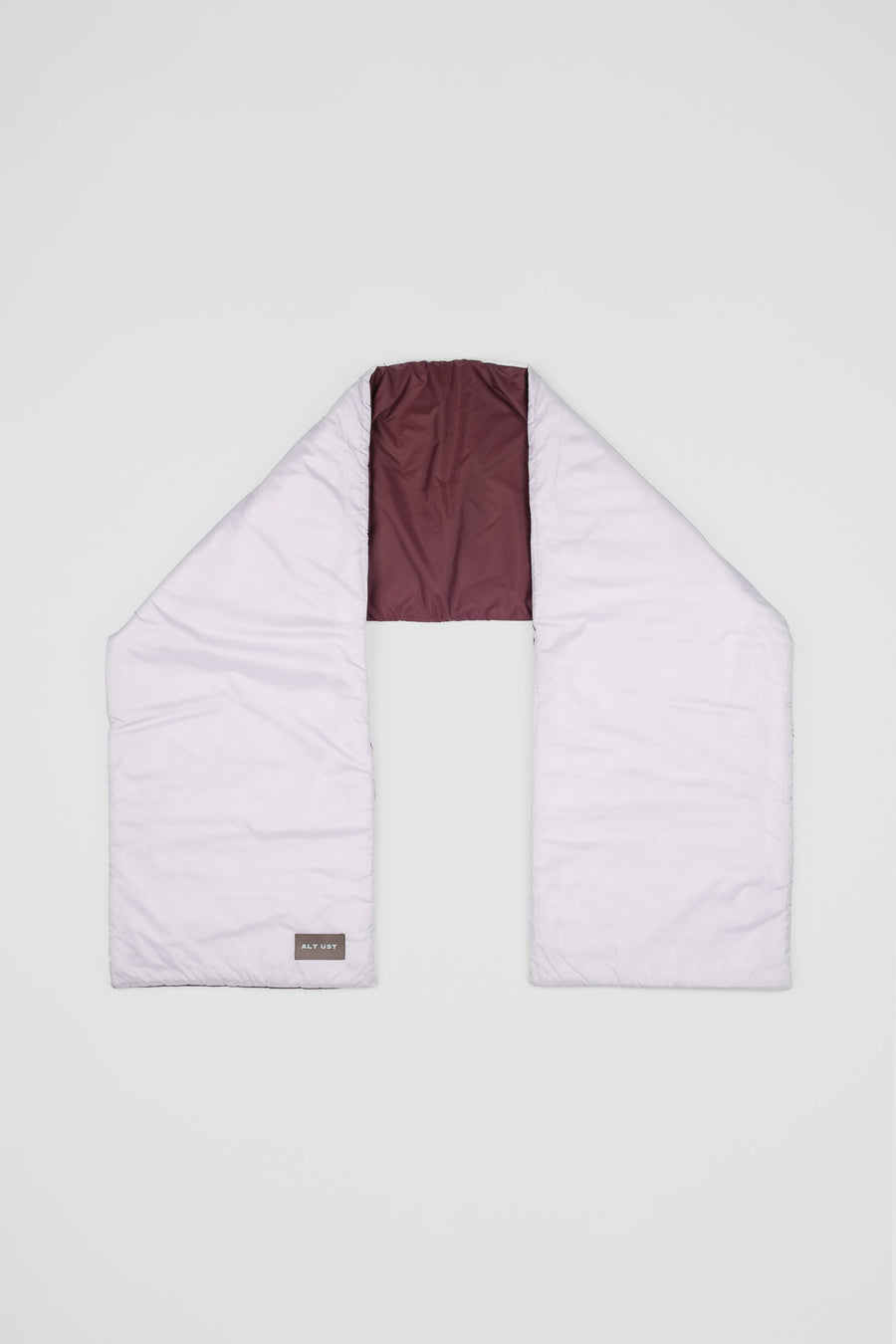 PUFFER SCARF - LILAC BORDEAUX