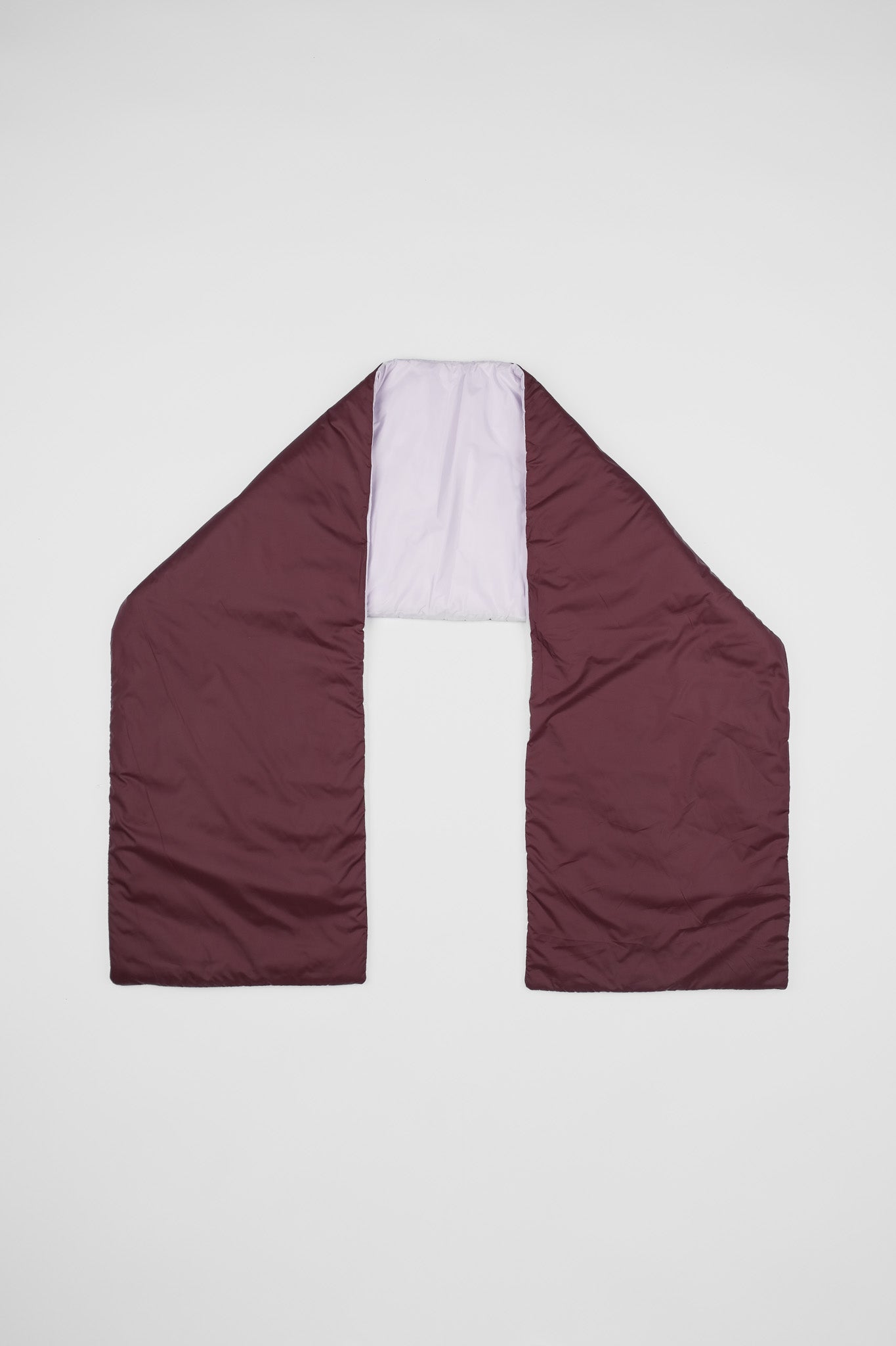 PUFFER SCARF - LILAC BORDEAUX