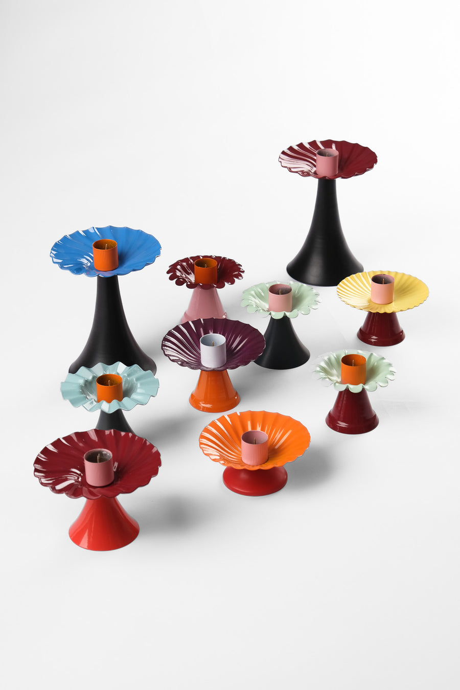 CANDLEHOLDER - PURPLE ORANGE