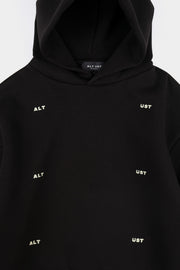 GRID HOODIE - SİYAH