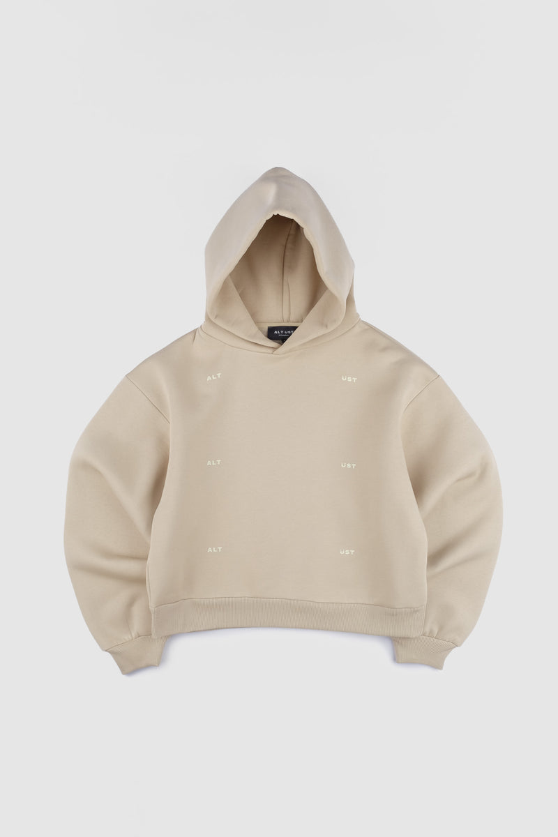 GRID HOODIE - SAND